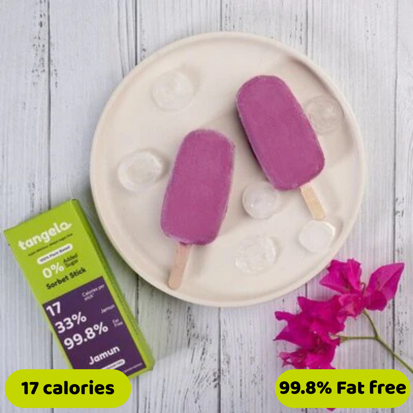 Jamun Sorbet Popsicle -Vegan & Sugar free