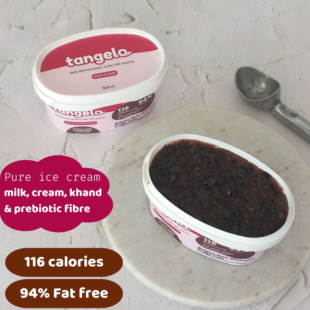 Belgain Dark Chocolate Fudge Cake tub (Dairy Sugar ice cream)