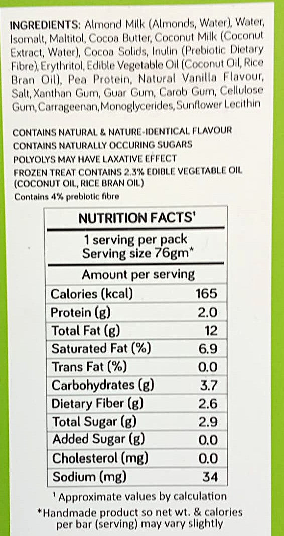 Vanilla Chocobar (Vegan & No Added Sugar)