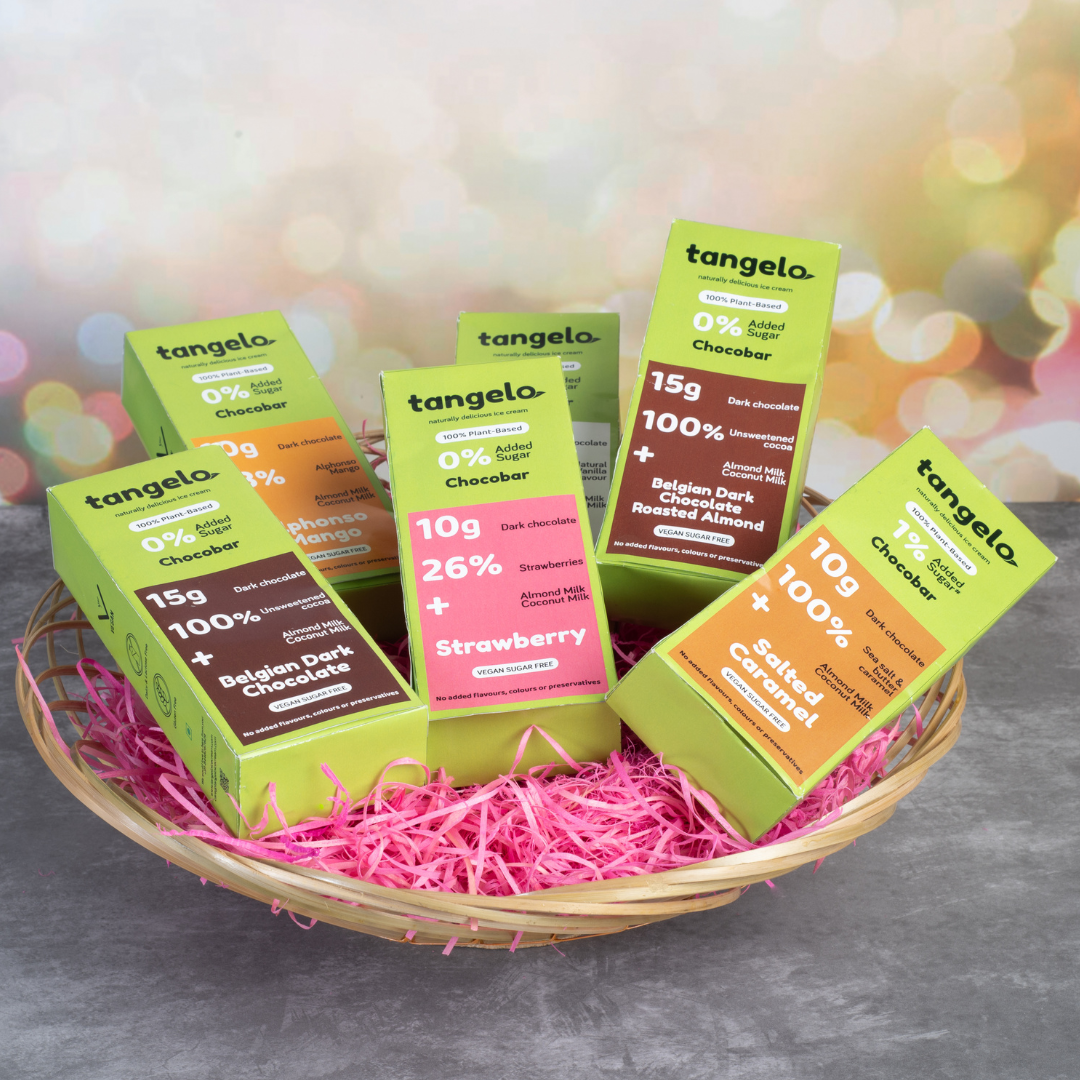 6 Assorted Chocobars - Gift Basket VEGAN