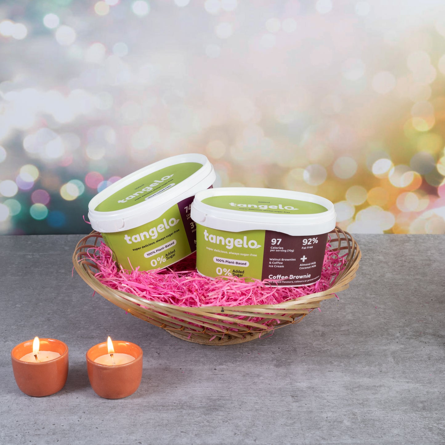 Choice of 2 Tubs (500ml each) - Gift Basket VEGAN