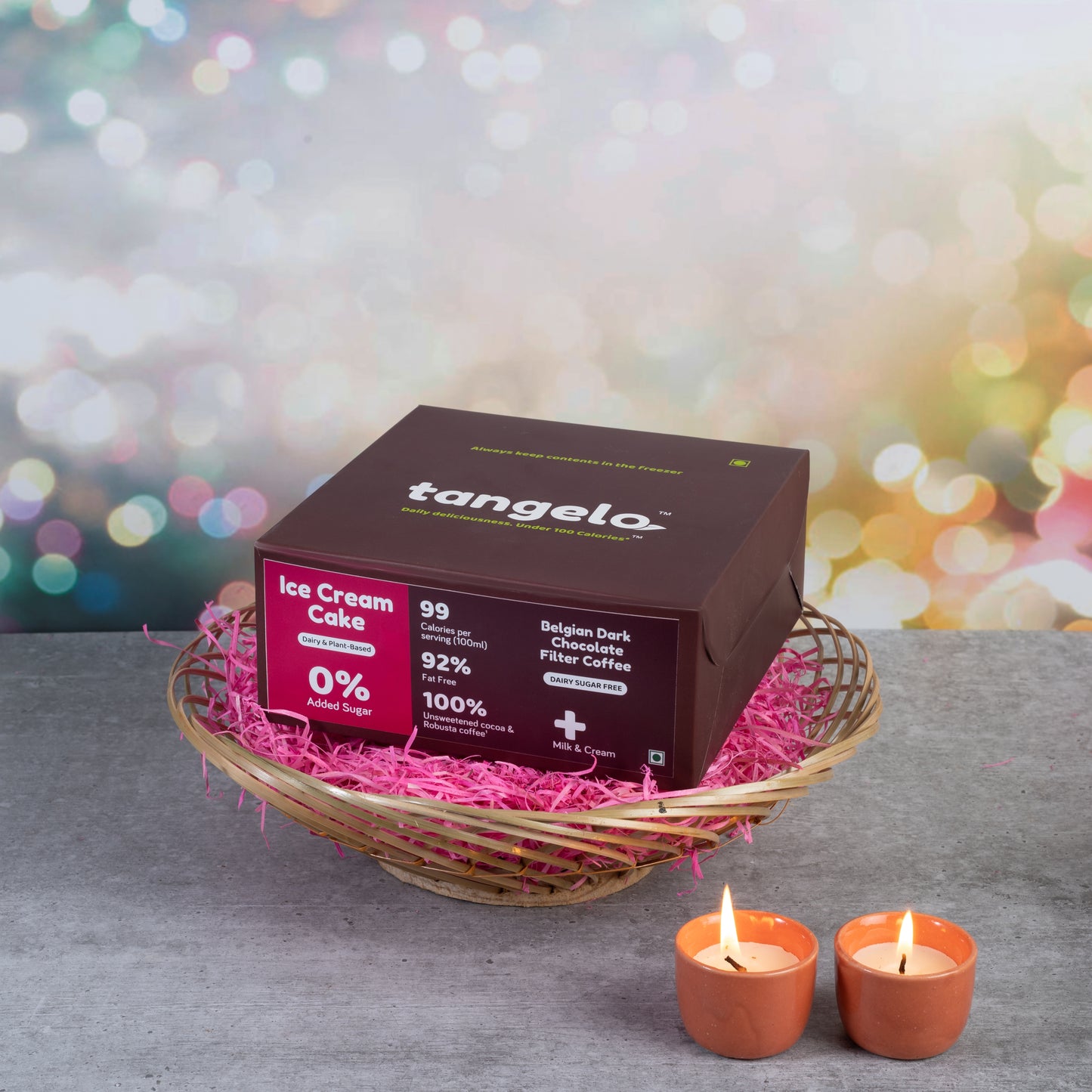Choice of Ice Cream Cake - Gift Basket DAIRY by Tangelo Ice Creams