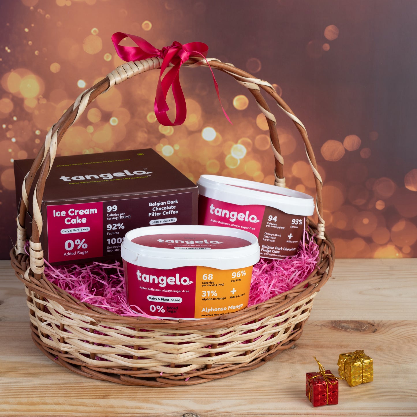 Choice of Ice Cream Cake & 2 Tubs - Gift Basket DAIRY