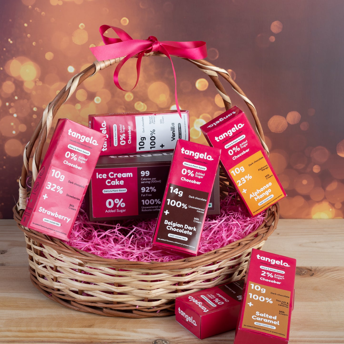 Choice of Ice Cream Cake & 6 Assorted Chocobars - Gift Basket DAIRY ICE CREAM