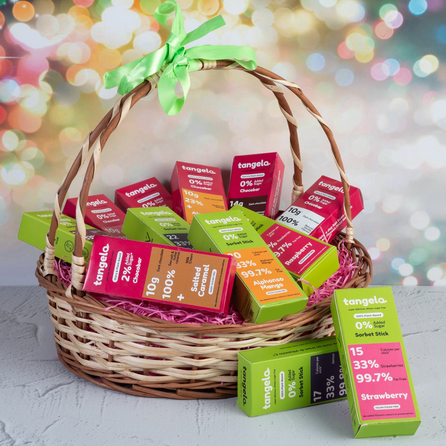 6 Assorted Sorbet Popsicles & 6 Assorted Chocobars - Gift Basket DAIRY