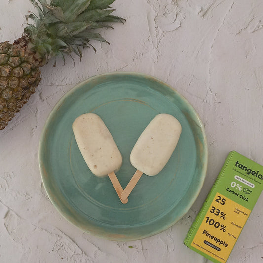 Pineapple Sorbet Popsicle (Vegan ICE CREAM)