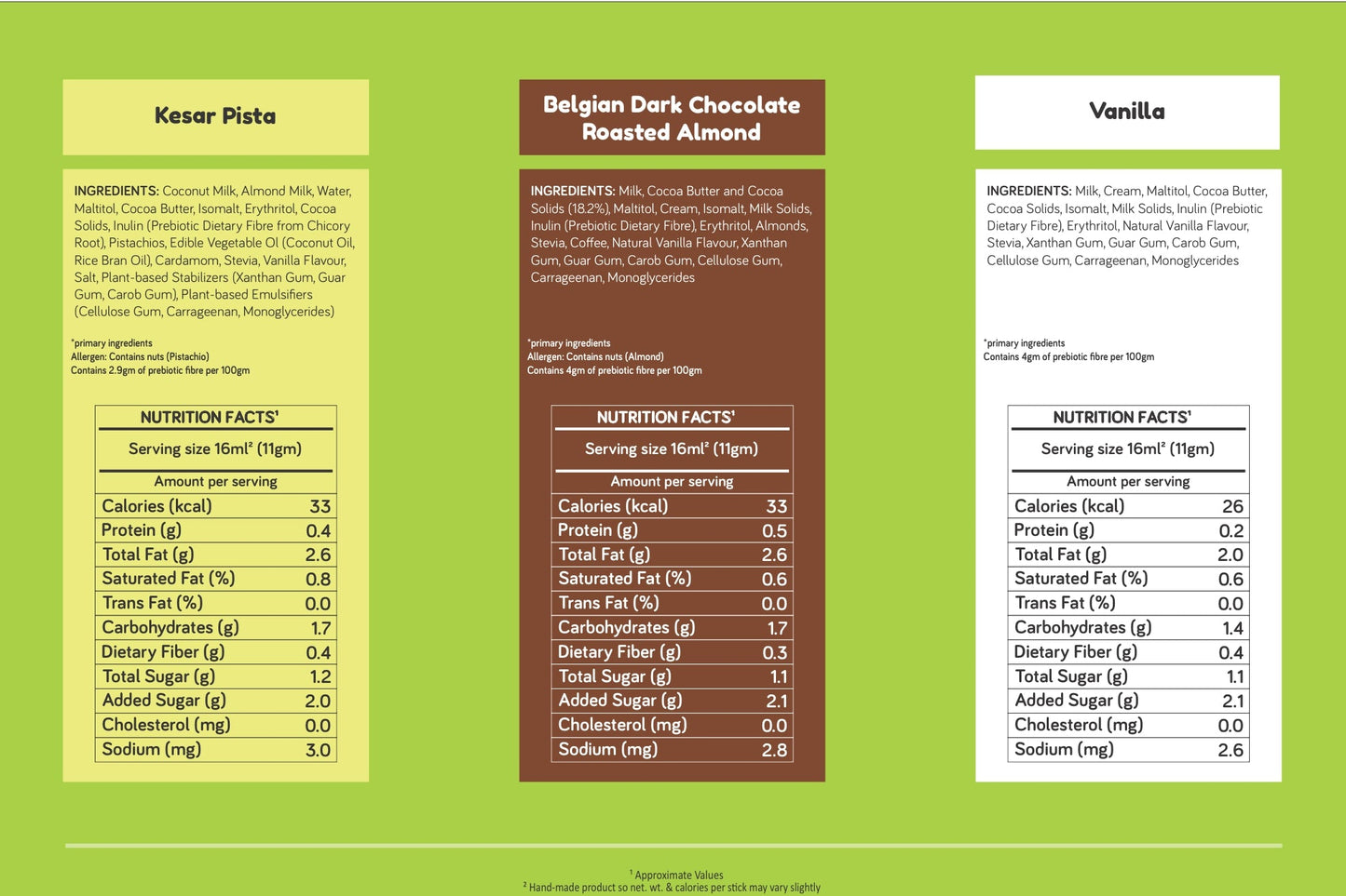 Assorted Bonbons - Vegan & No Added Sugar (pack of 12)