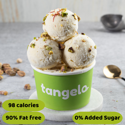 Kesar Pista Kulfi (Vegan & No Added Sugar)