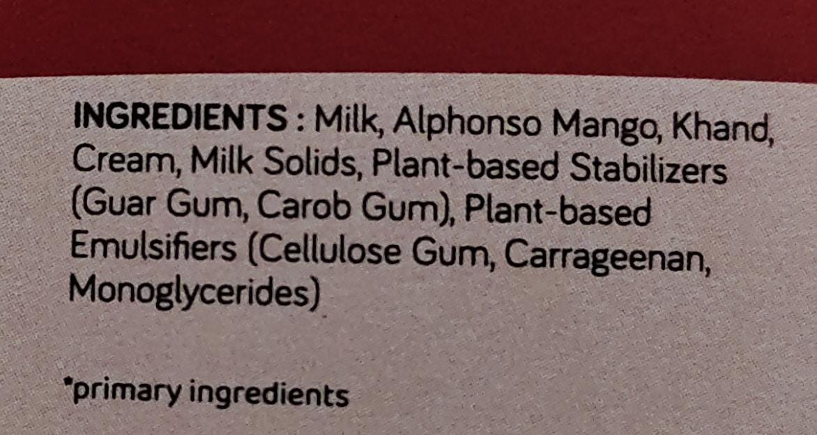 Alphonso Mango (Dairy)