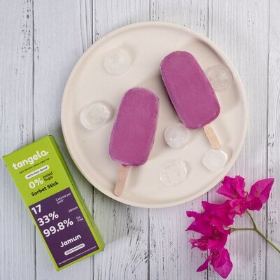 Jamun Sorbet Popsicle (Vegan ICE CREAM)